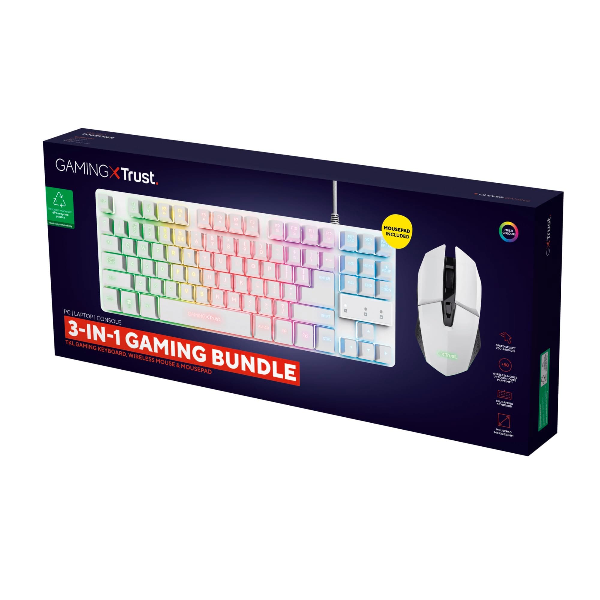 Trust GXT794W 3-in-1 Bundle White 25232 7