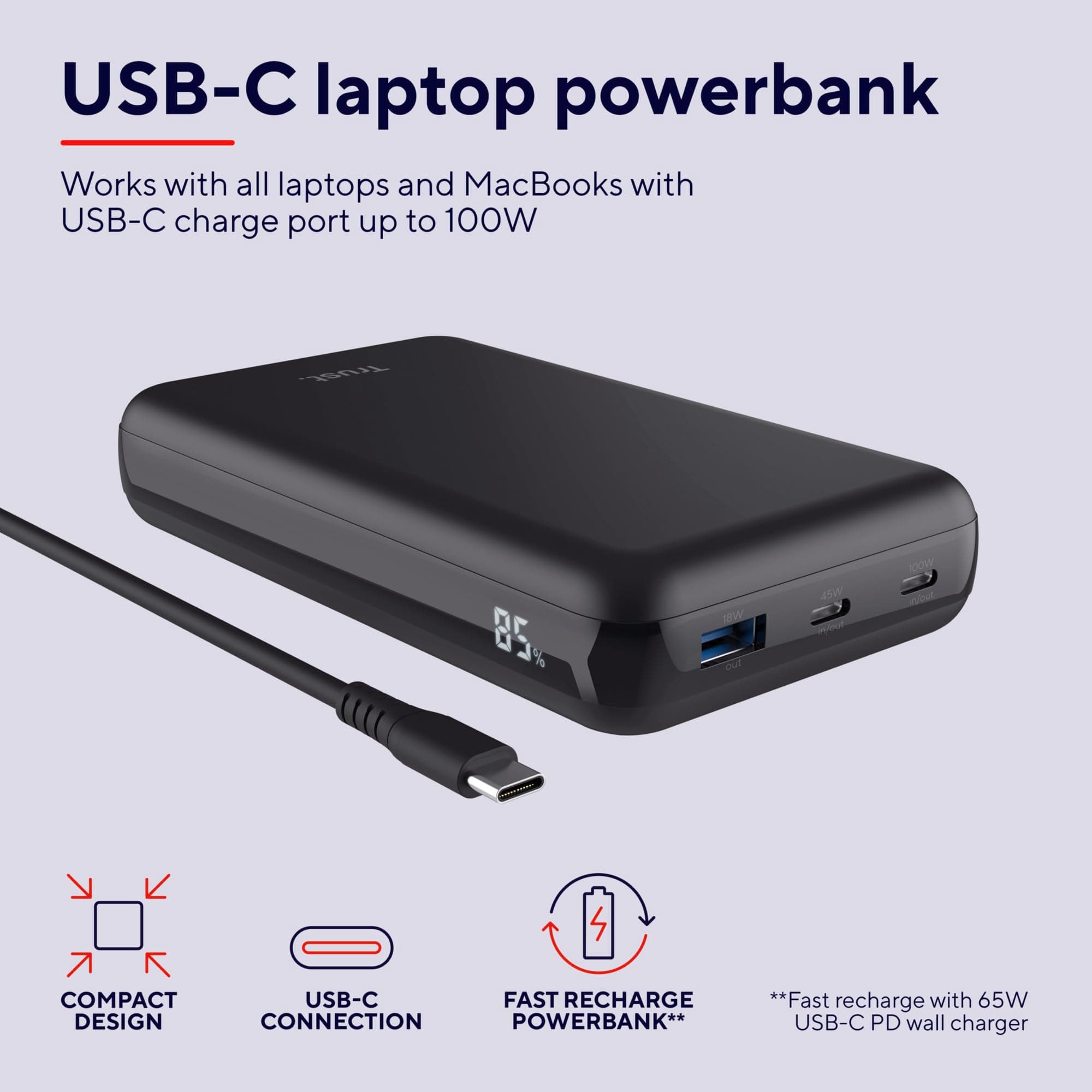 Trust Laro 100W Laptop Powerbank 25240 2