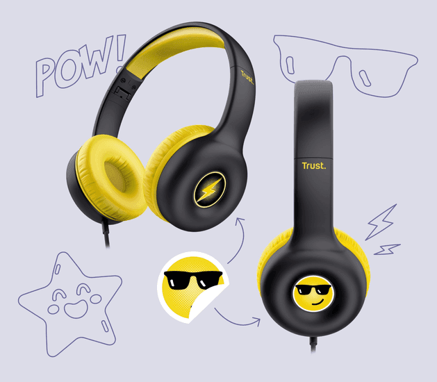 Trust Nouna Kids Headphones Black 25406 8