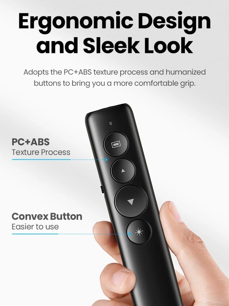 UGREEN 50654 100m Distance Wireless Presenter 3