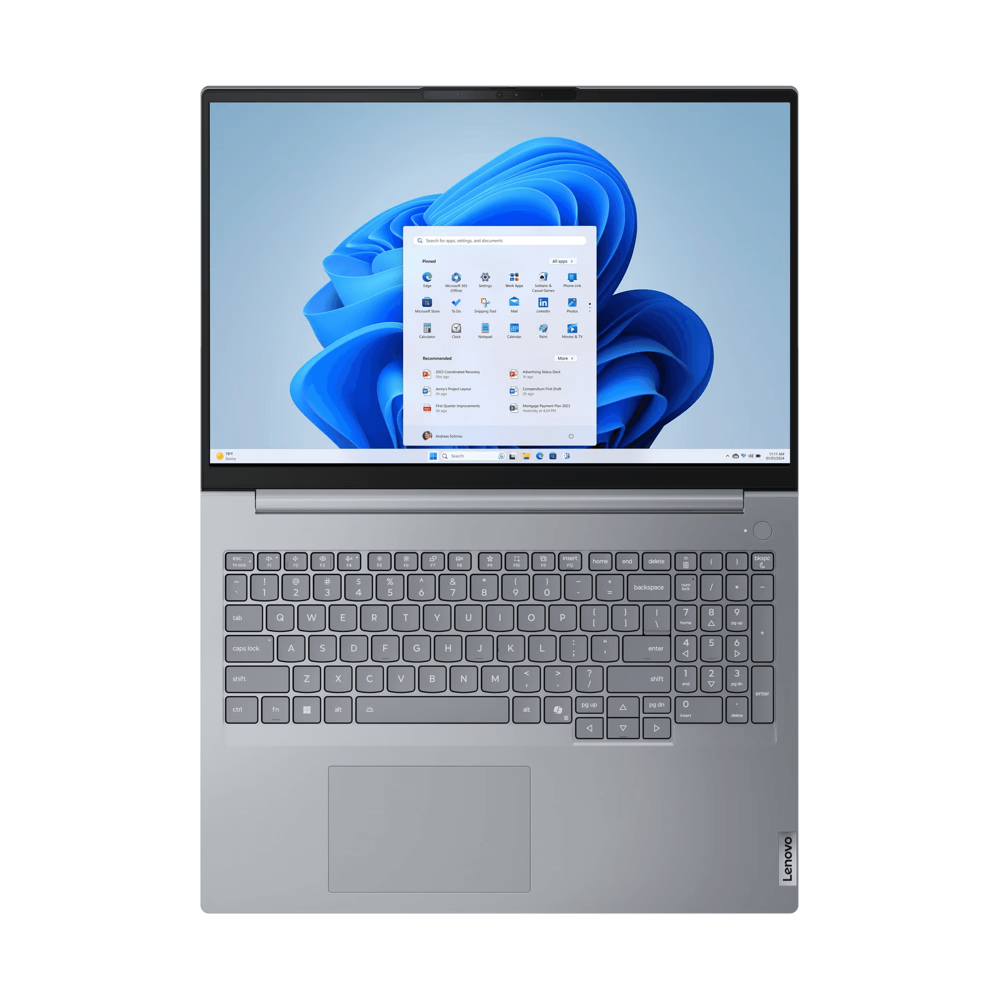 Lenovo ThinkBook 16 Gen 8 IAL |21SK00JUGP| Intel Core Ultra 9 185H 16GB RAM 512GB SSD 16" WUXGA IPS MS Windows 11 7