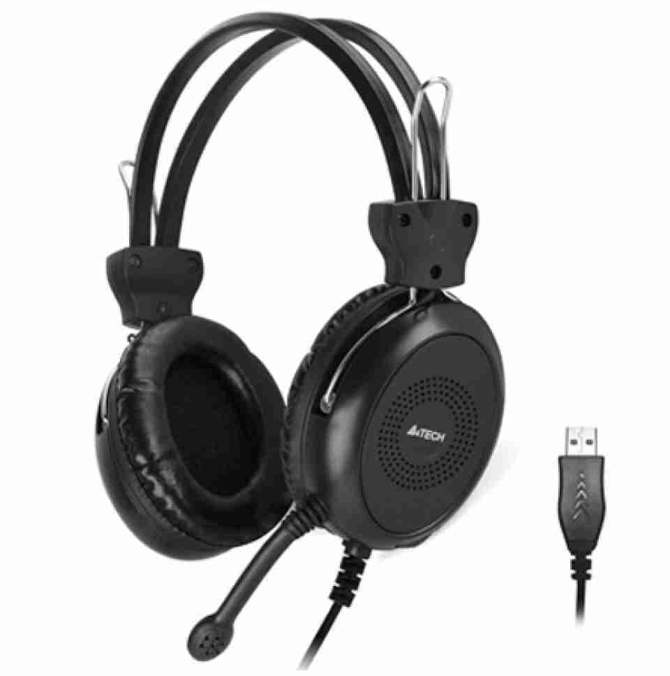سماعات راس A4tech HU-30 USB Black ComfortFit Stereo Headset 1