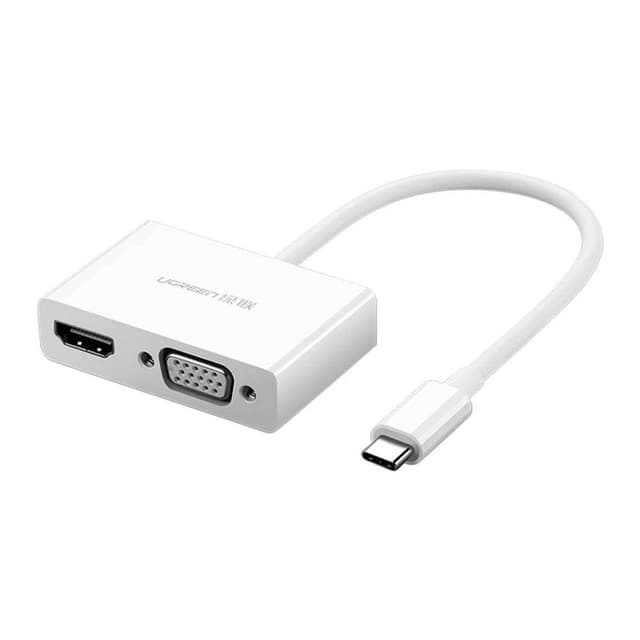 UGREEN 30843 USB Type C to HDMI + VGA Converter White