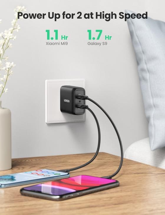 شحن UGREEN 10216 Port 36W Quick Charger 2
