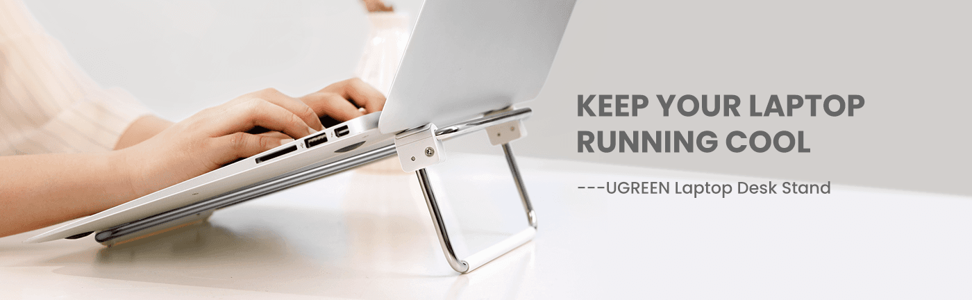 حامل كمبيوتر محمول UGREEN 80348 Desktop Laptop Stand Silver 9