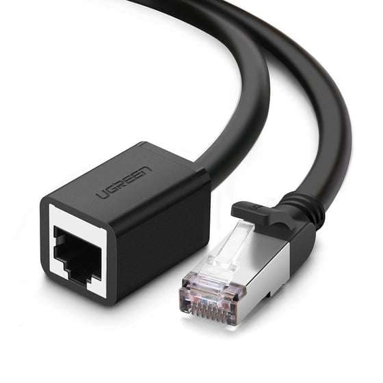مطول شبكة UGREEN 11279 Cat 6 F/UTP Ethernet RJ45 Extension Male/Female Patch Cords 1m 1