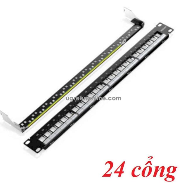 UGREEN 80448 Cat 5e 24-Port STP Patch Panel