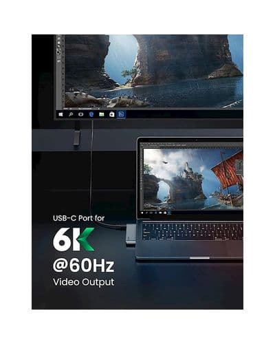 UGREEN 60560 2xUSB-C to 3xUSB3.0-A+SD+TF+PD Multifunction Adapter Shell 6