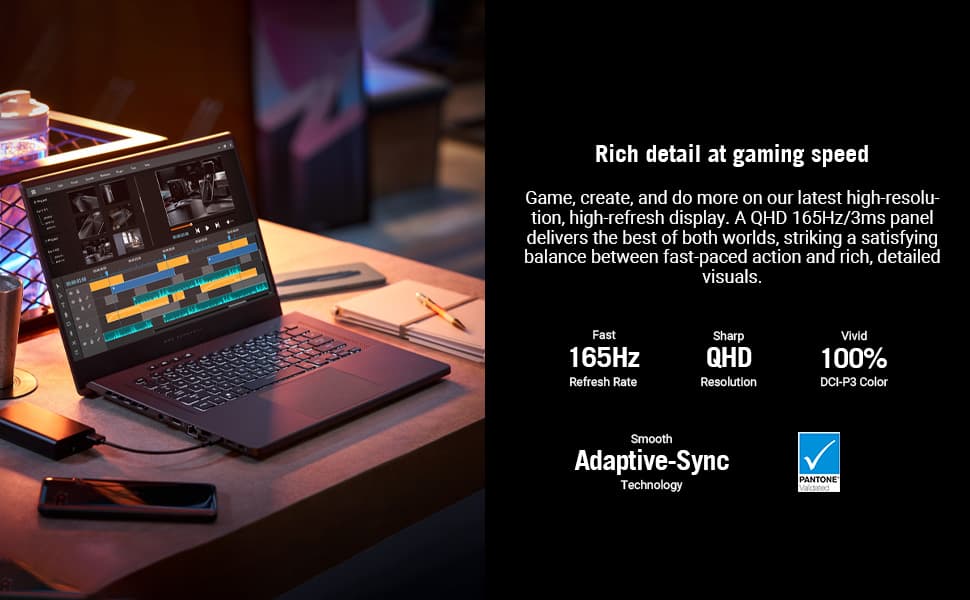 ASUS ROG Zephyrus RYZEN 9 5900HS 16GB 1TB SSD 8GB RTX3080 15.6" QHD Win10 8