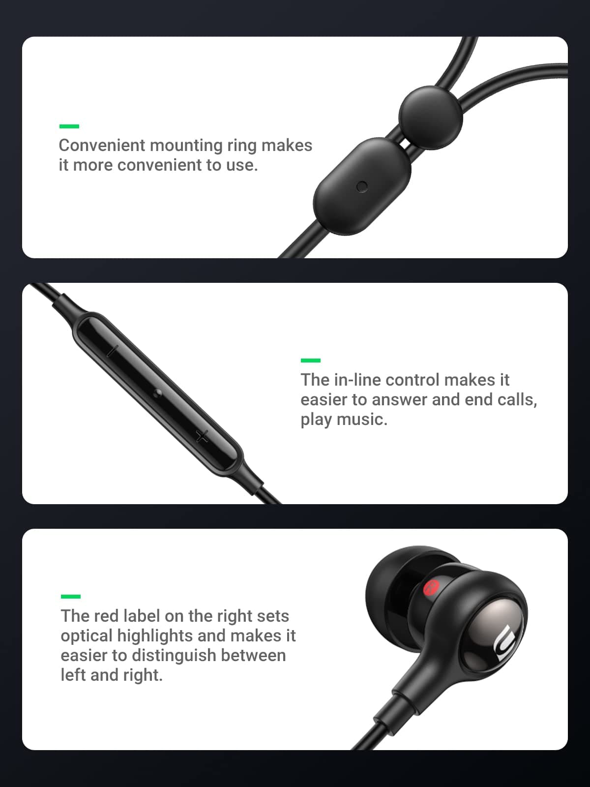 UGREEN 30637 In-Ear Earphones with 3.5mm Plug 5