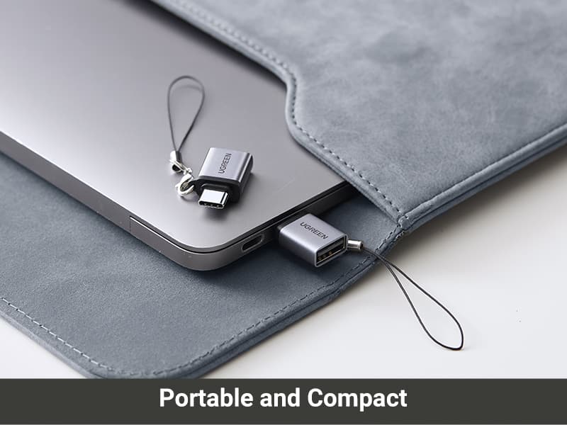 UGREEN 50283 Type C to USB 3.0 A Adapter Cable with Lanyard Space Gray 7