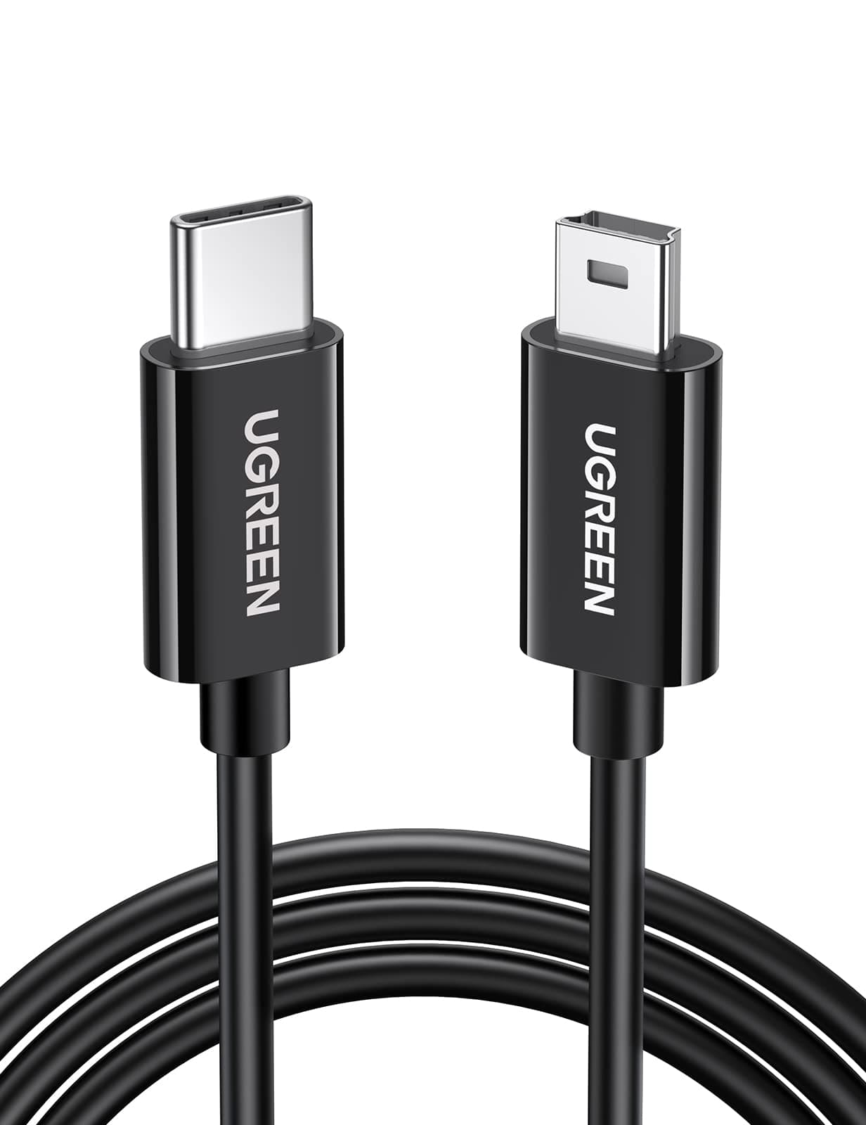 UGREEN 50445 USB-C to Mini USB Male to Male Cable 1m Black 9