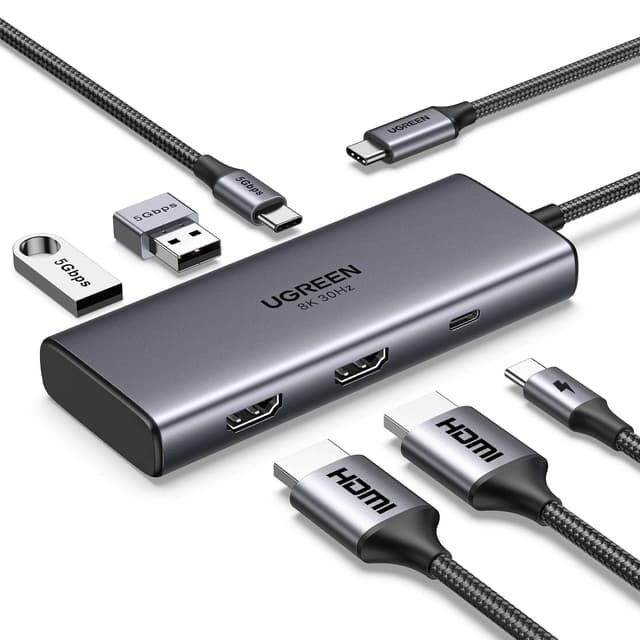 UGREEN 15852 USB-C 6-in-1 Multifunction Adapter