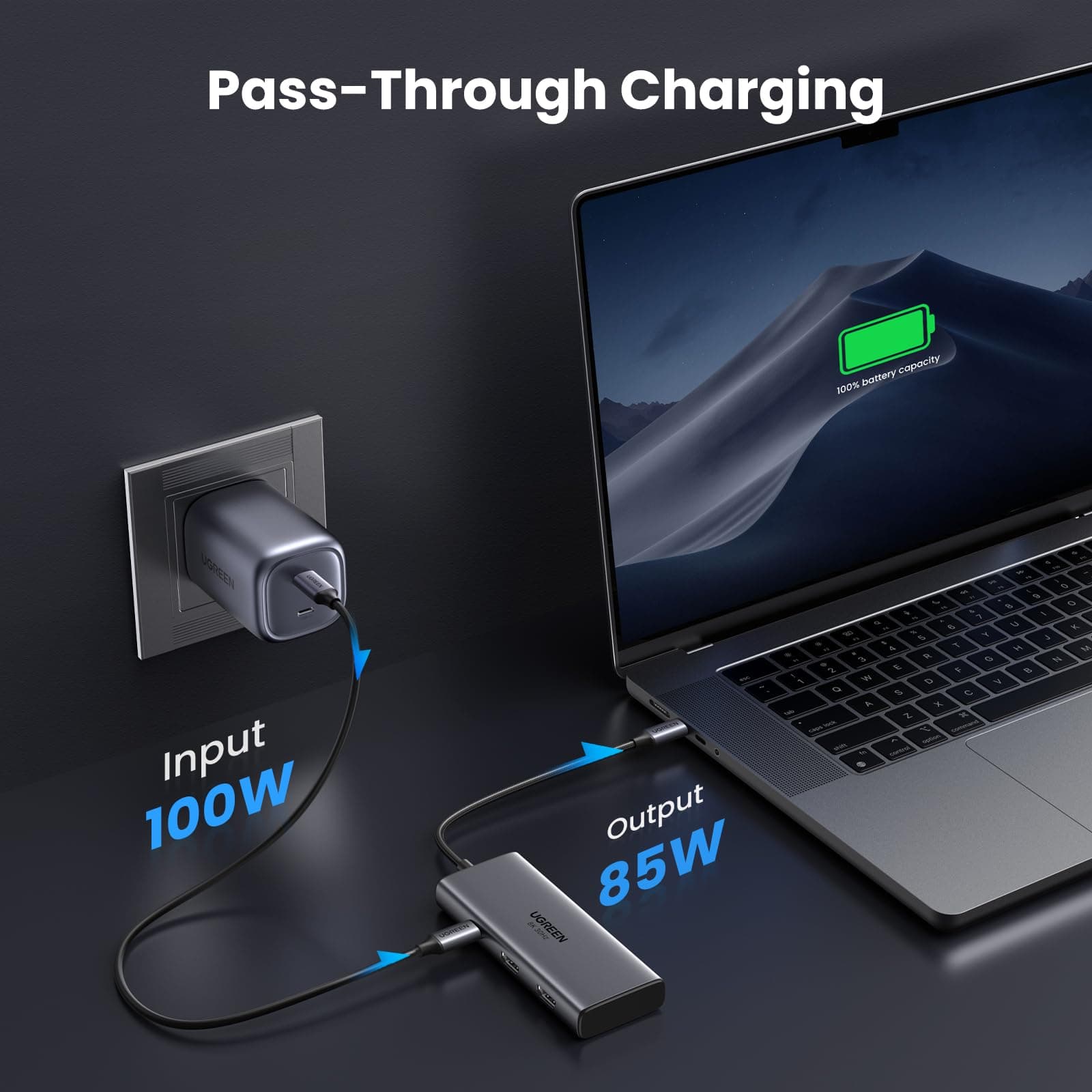 UGREEN 15852 USB-C 6-in-1 Multifunction Adapter 6