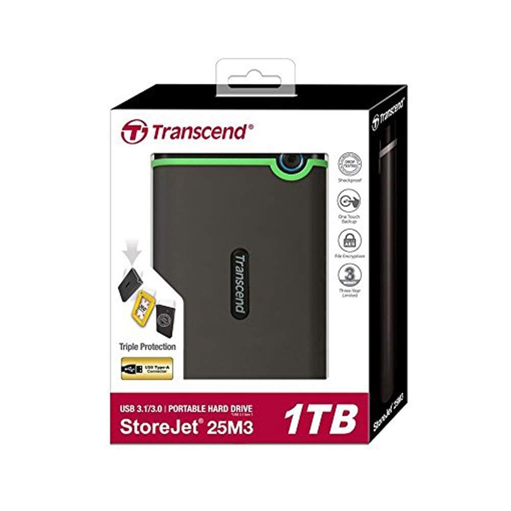 Transcend StoreJet TS1TSJ25M3S 1TB USB 3.1 External HDD 2