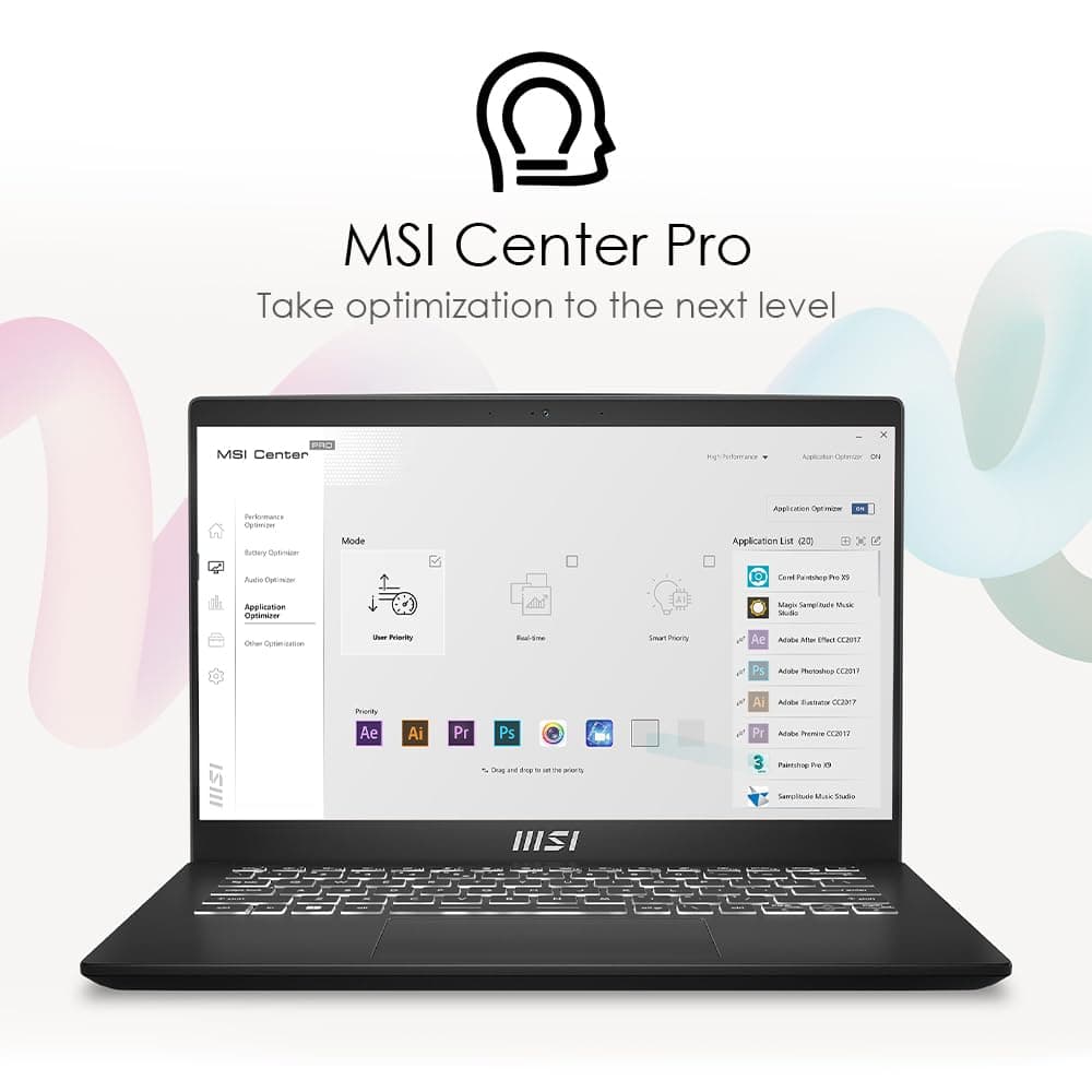 MSI Modern 14 C13M Classic Black Core i7-1355U 16GB RAM 512GB NVMe PCIe SSD Gen4x4 Iris Xe Graphics 14" IPS FHD 60Hz MS Windows 11 Pro 2