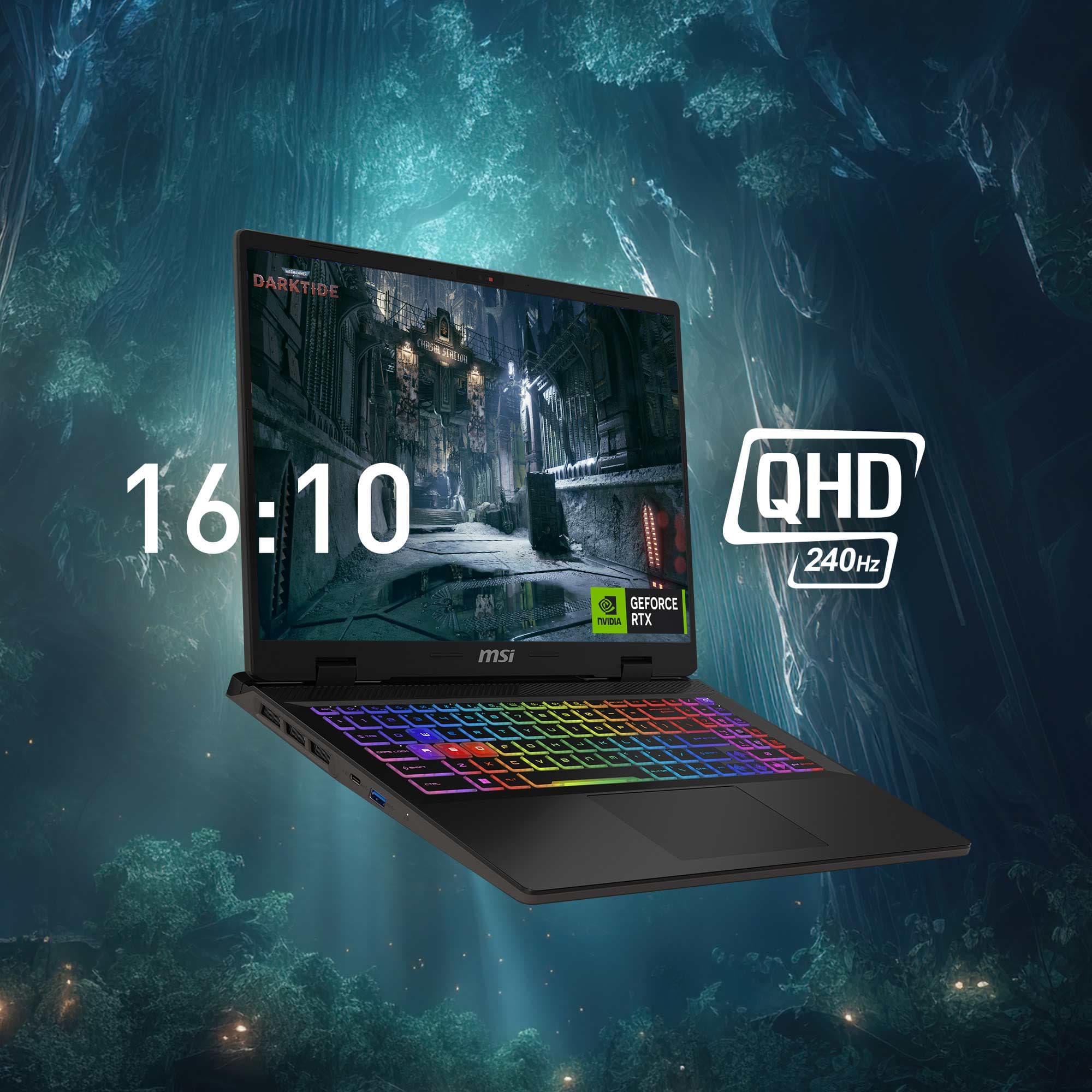 MSI Sword 16 HX B14VEKG Ci5-14450HX 16GB 1TB NVMe PCIe SSD Gen4x4 RTX 4050 6GB 16" FHD+ 144Hz Stealth Agent Backpack MS Windows 11 Pro 13