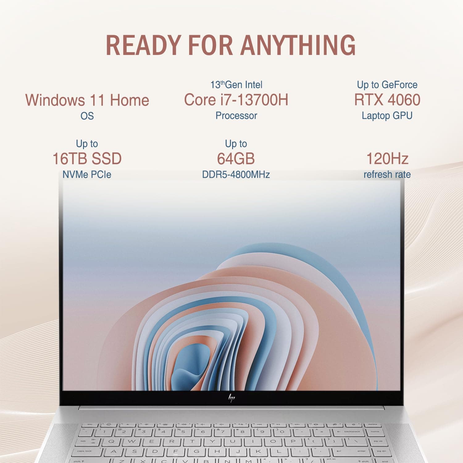 HP Envy 16-H1053DX (9U360UA) Ci7-13700H 16GB 1TB SSD 8GB RTX 4060 16" WQXGA Touch Windows 11 6