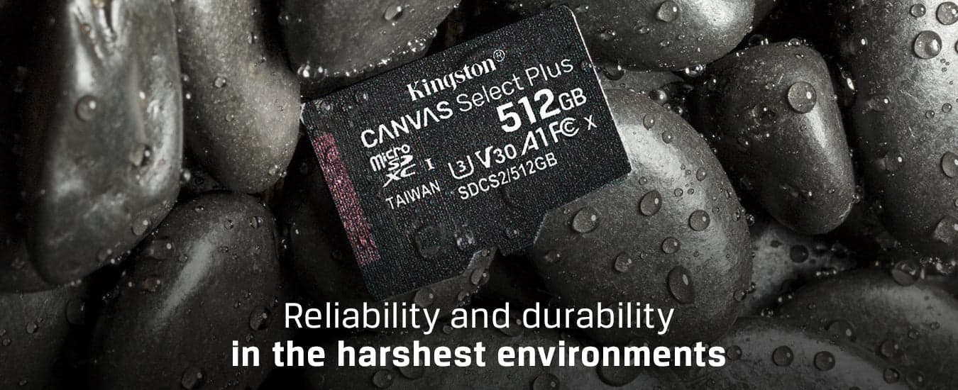 Kingston 256GB Canvas Select Plus C10 UHS-I microSD With Adapter-100MB/s 8