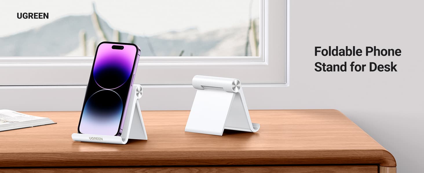 UGREEN 30285 Adjustable Portable Stand Multi-Angle White 7