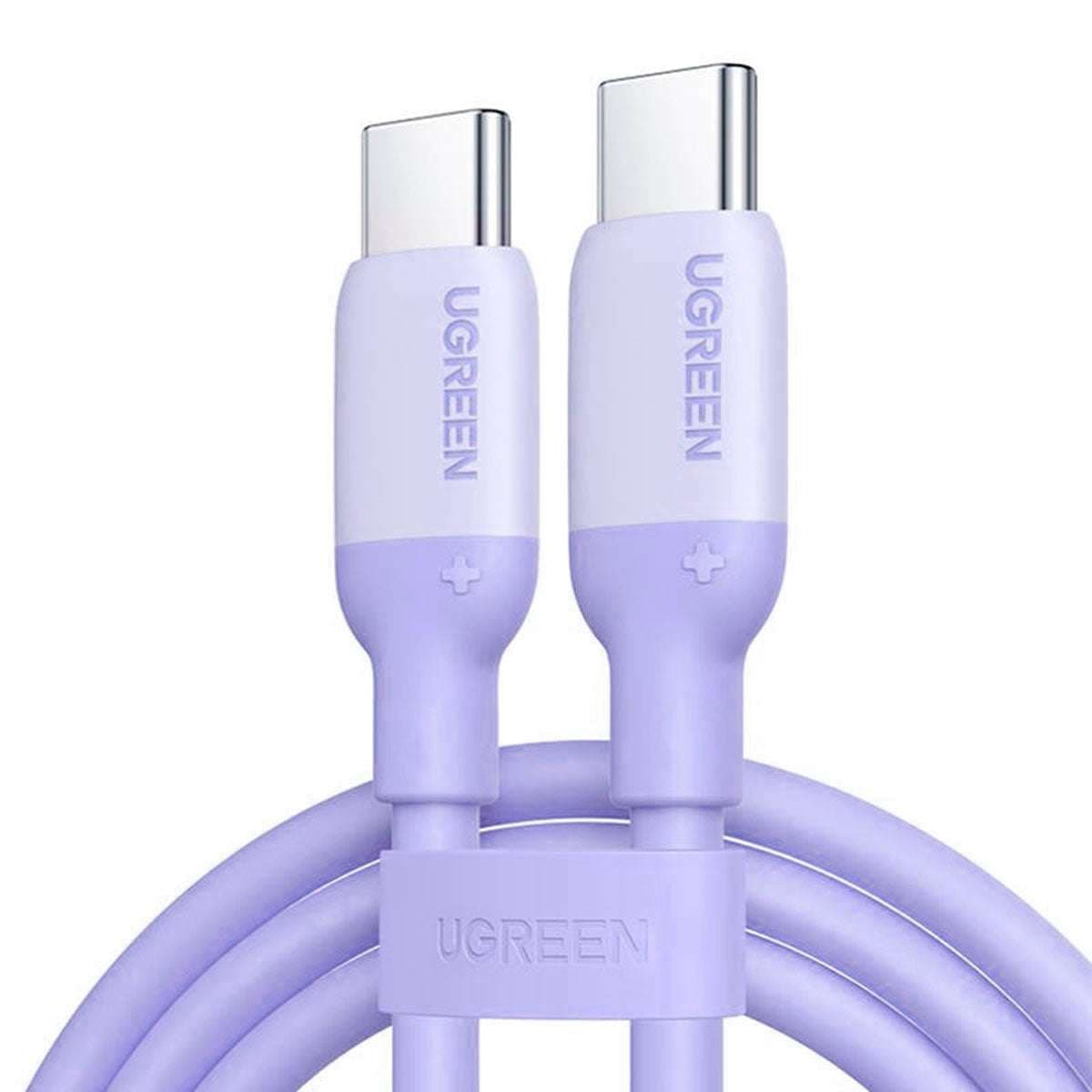 UGREEN 45180 USB-C to USB-C PD Fast Charging Silicone Cable Purple 1m 1