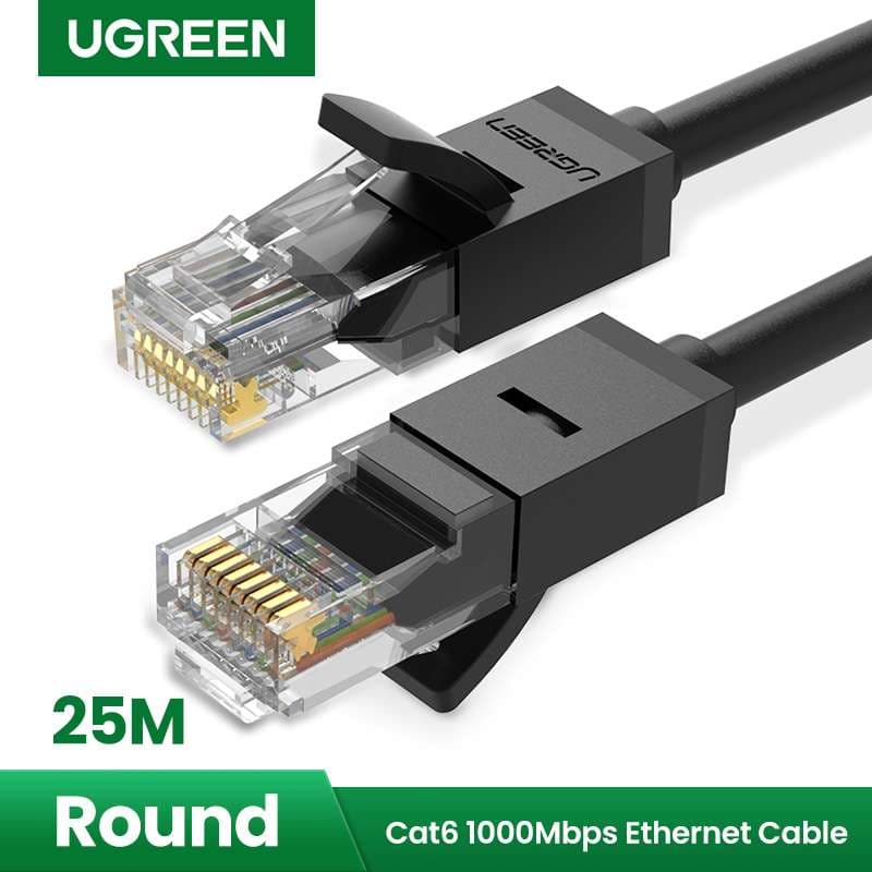 UGREEN 20167 Cat 6 U/UTP Lan Cable 25m (Black) 1