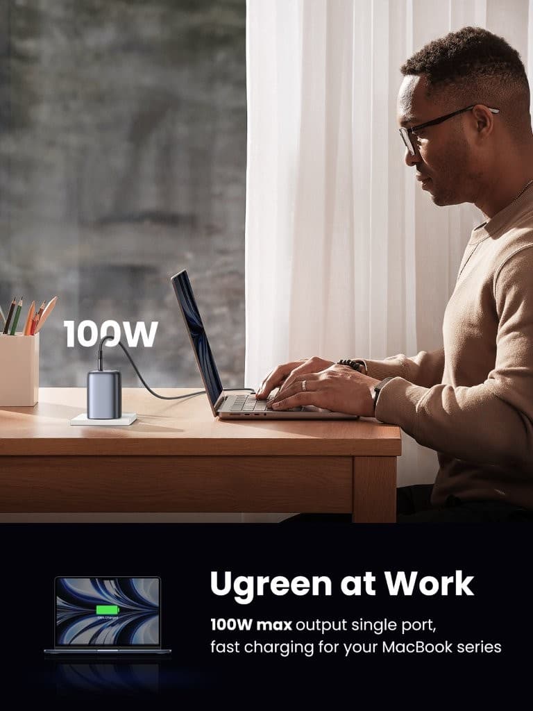 UGREEN 15482 Nexode 100W Charger UK (Space Gray) 5