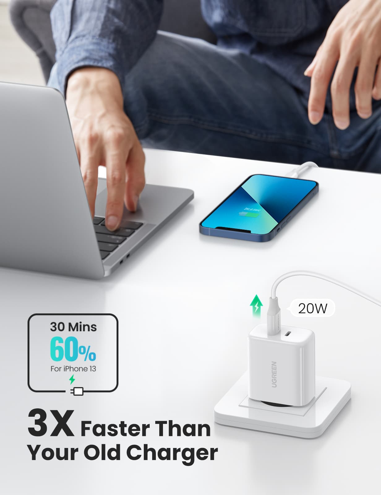 UGREEN 10343 USB-C Fast Charger 40W EU 2