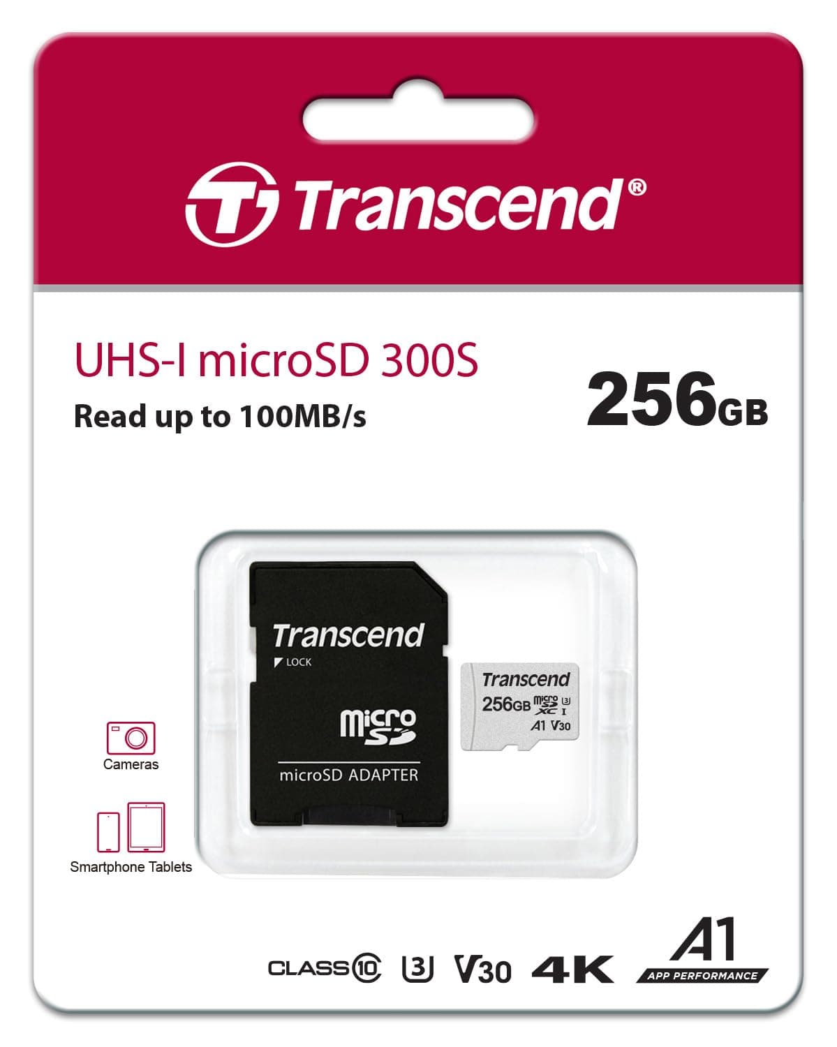 Transcend TS256GUSD300S-A 256GB UHS-I microSDXC/SDHC 300S microSD Card 2