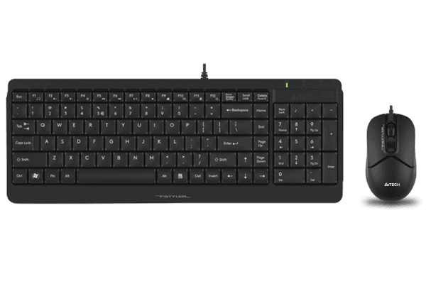 A4tech Fstyler F1512 2-Section Desktop Set Black 1