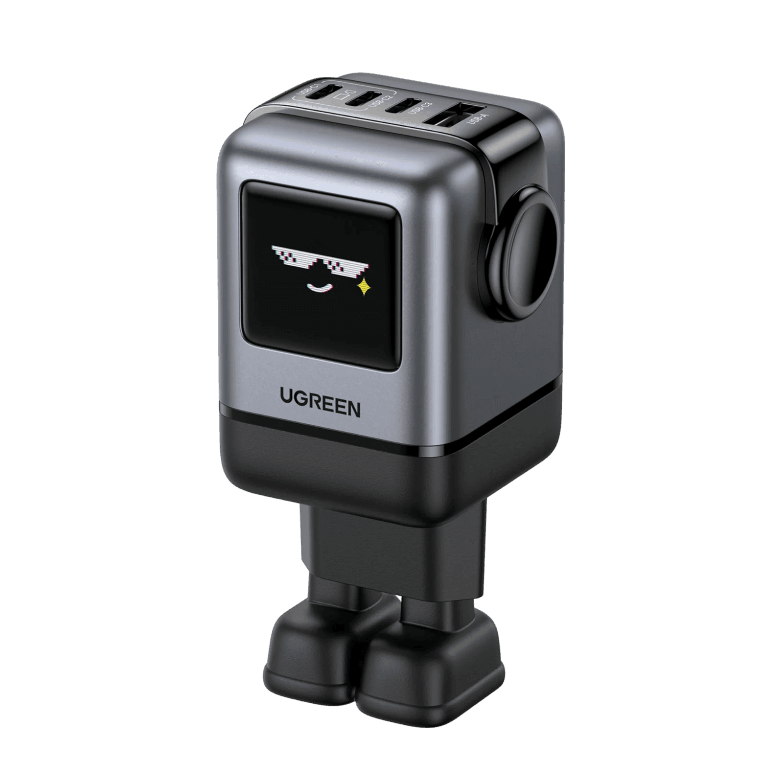 UGREEN 45515B USB-A+3*USB-C 100W Robot GaNTech Fast Charger 1