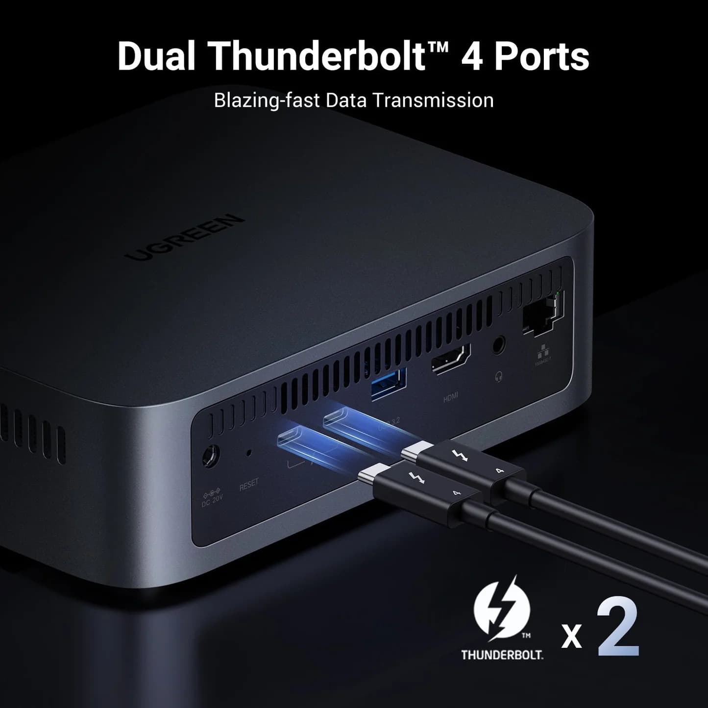 جهاز تخزين سحابي UGREEN 25892B Network Attached Storage DXP480T Plus Diskless EU 3