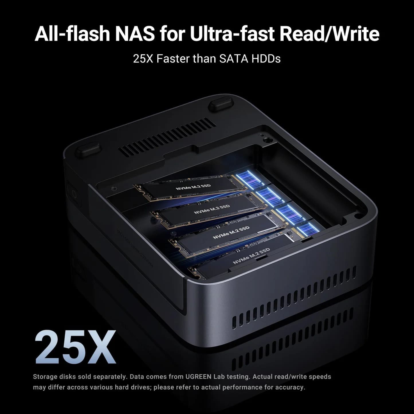 جهاز تخزين سحابي UGREEN 25892B Network Attached Storage DXP480T Plus Diskless EU 6