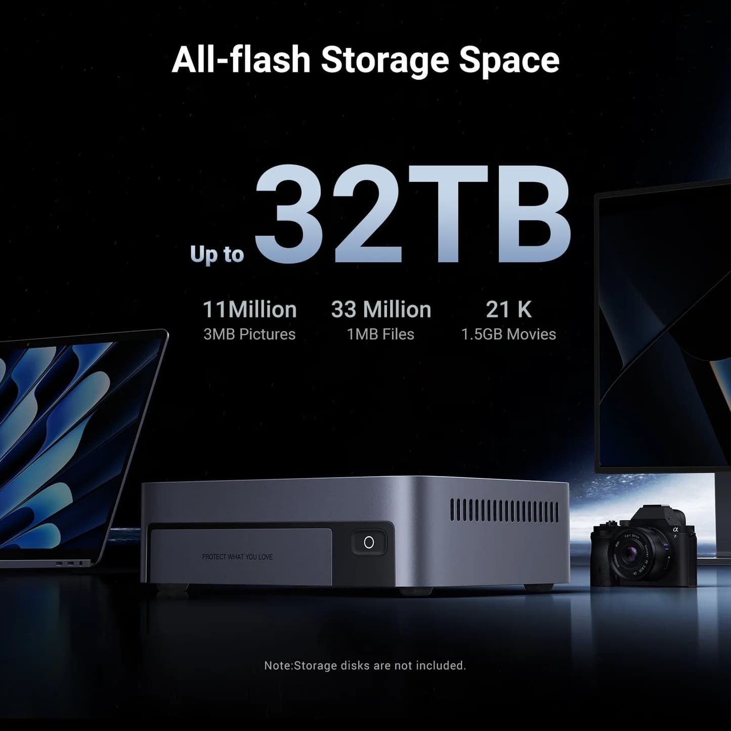 جهاز تخزين سحابي UGREEN 25892B Network Attached Storage DXP480T Plus Diskless EU 8