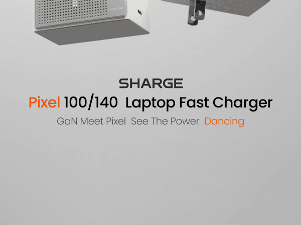 SHARGE S2E Pixel 140w GaN Charger White 7