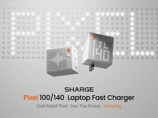 SHARGE S2E Pixel 140w GaN Charger Black 5
