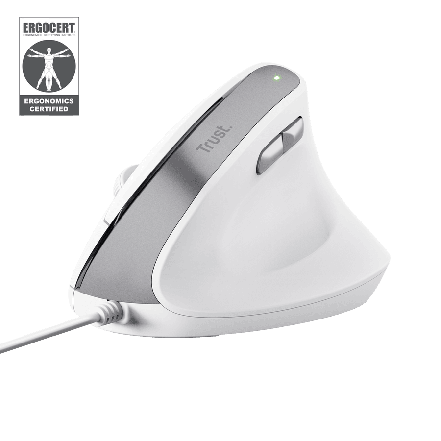 Trust Bayo II Ergonomic Mouse White 25397 8