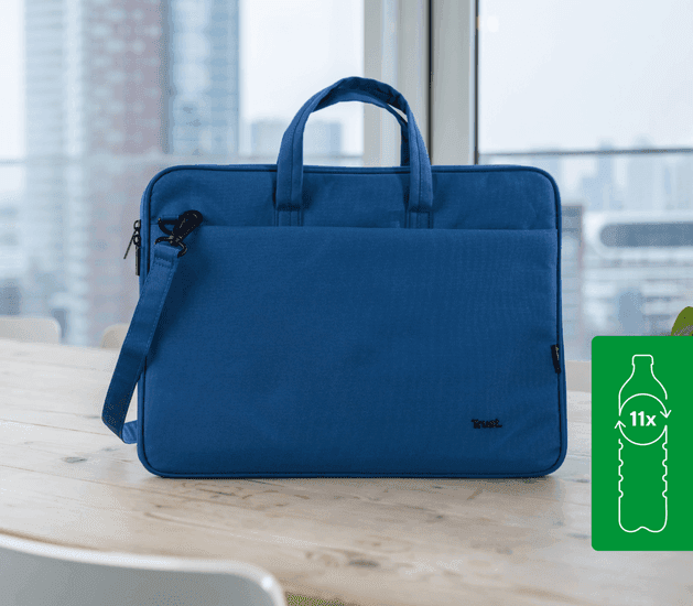 Trust Bologna Laptop Bag 16" Eco Blue 24448 3
