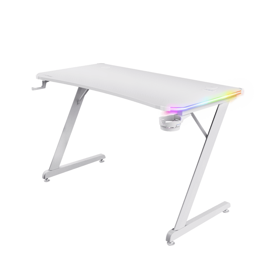 Trust GXT709W Luminus RGB Desk White 25328 1
