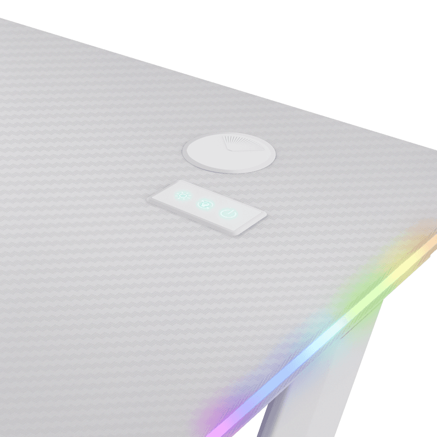 Trust GXT709W Luminus RGB Desk White 25328 3