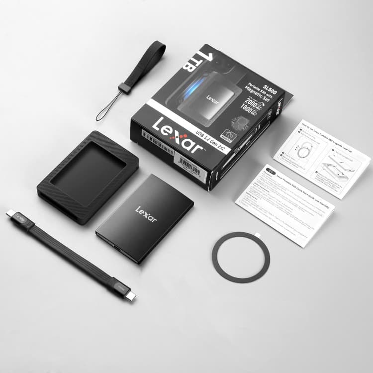 Lexar SL500 1TB Portable SSD with Magnetic Set | LSL500M001T-RNBNG 8