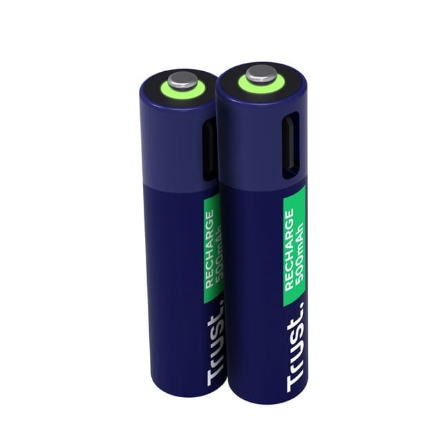 Trust USB-C Rechargeable Batteries 2 Pack AAA 25585